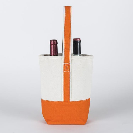 2- Bottle Canvas Wine Gift Host Bag