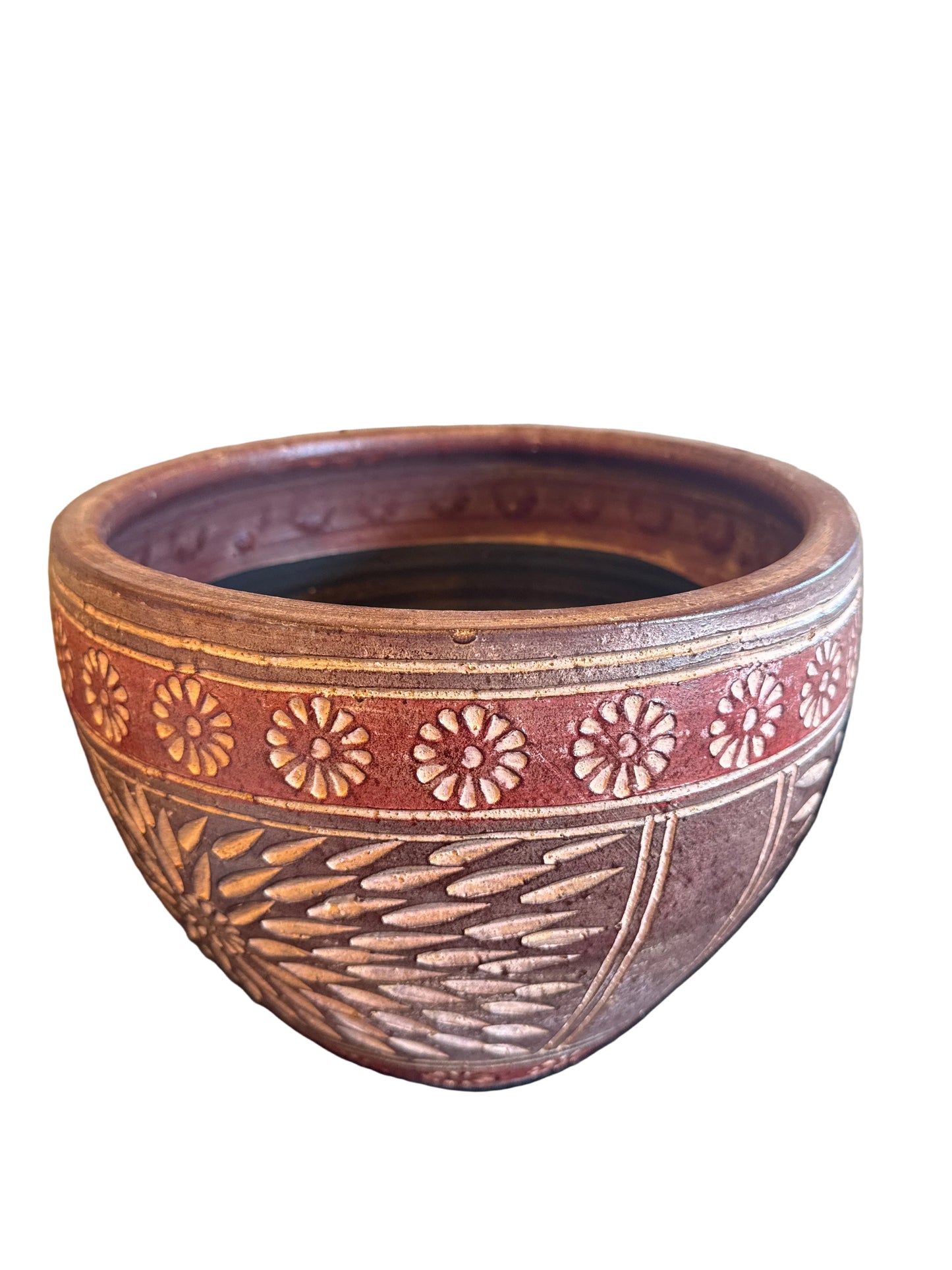 Starburst Pattern w/red band planter