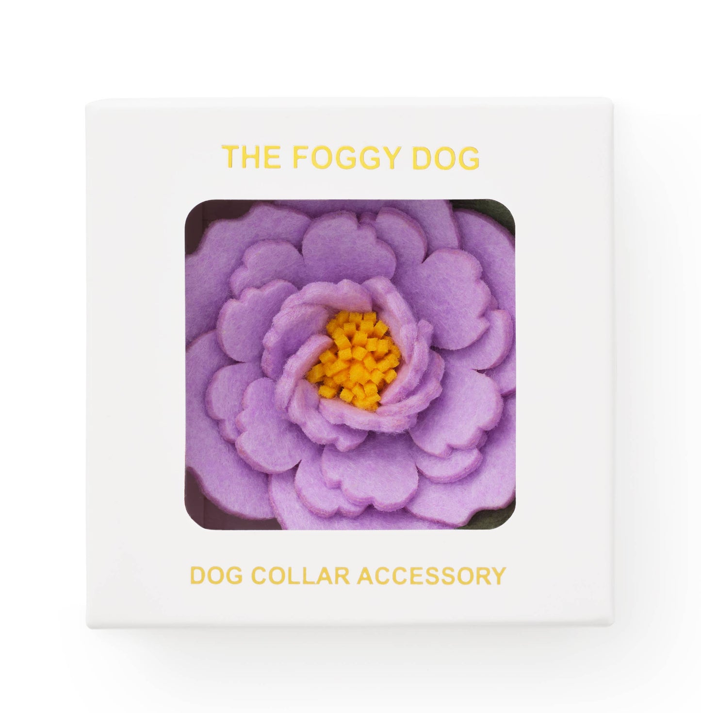 Lilac Peony Dog Collar Flower