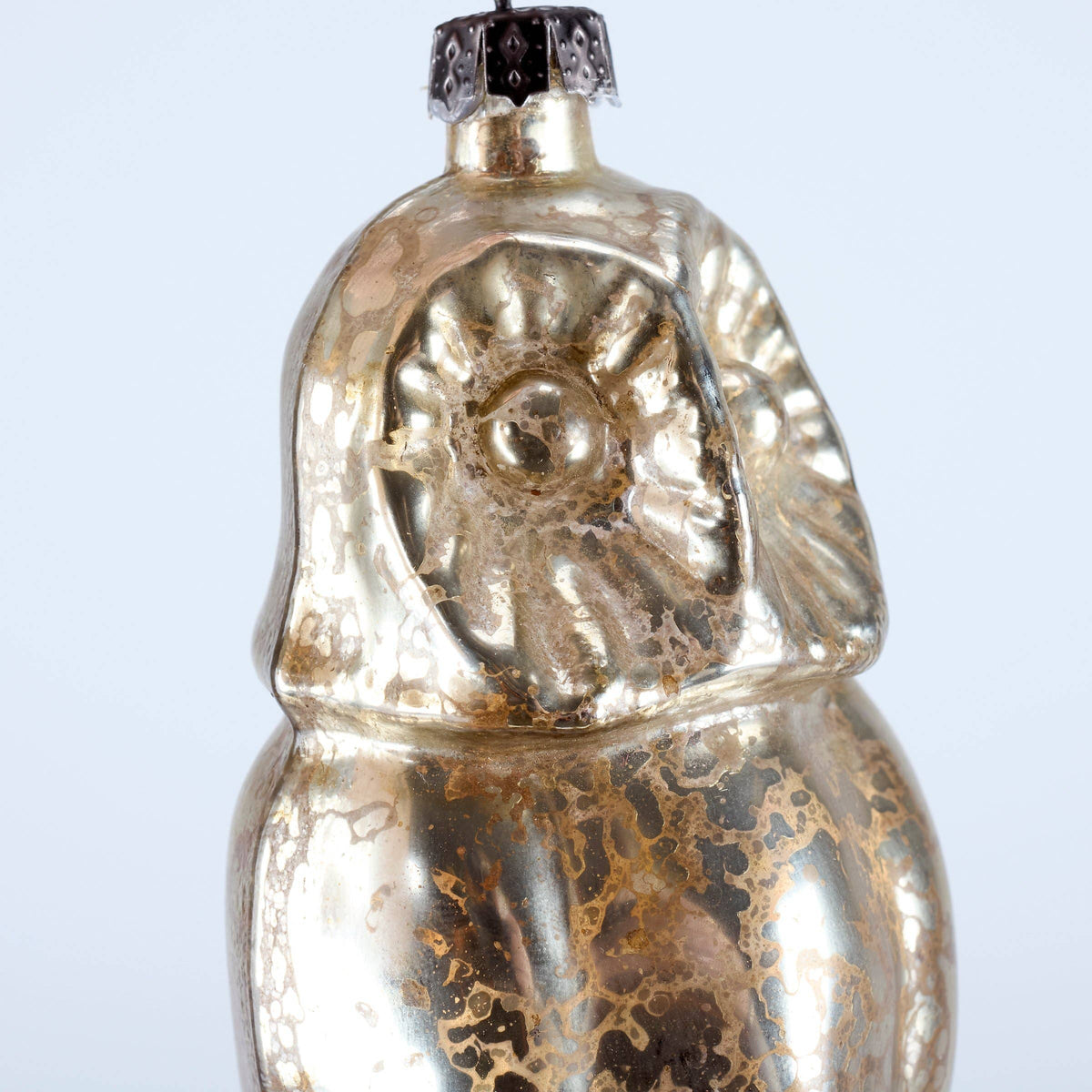 Glass Barn Owl Ornament