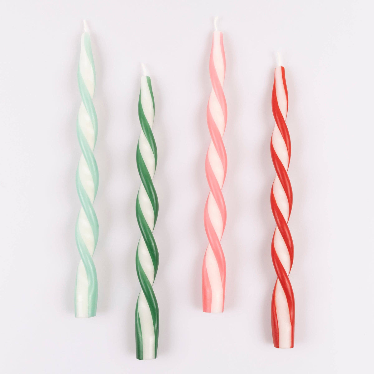 Assorted Stripe Twist Candles