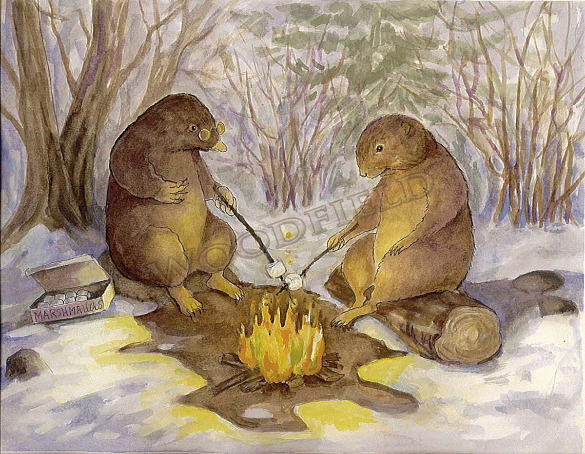 #755 - Quiet Afternoon with Mole Notecard