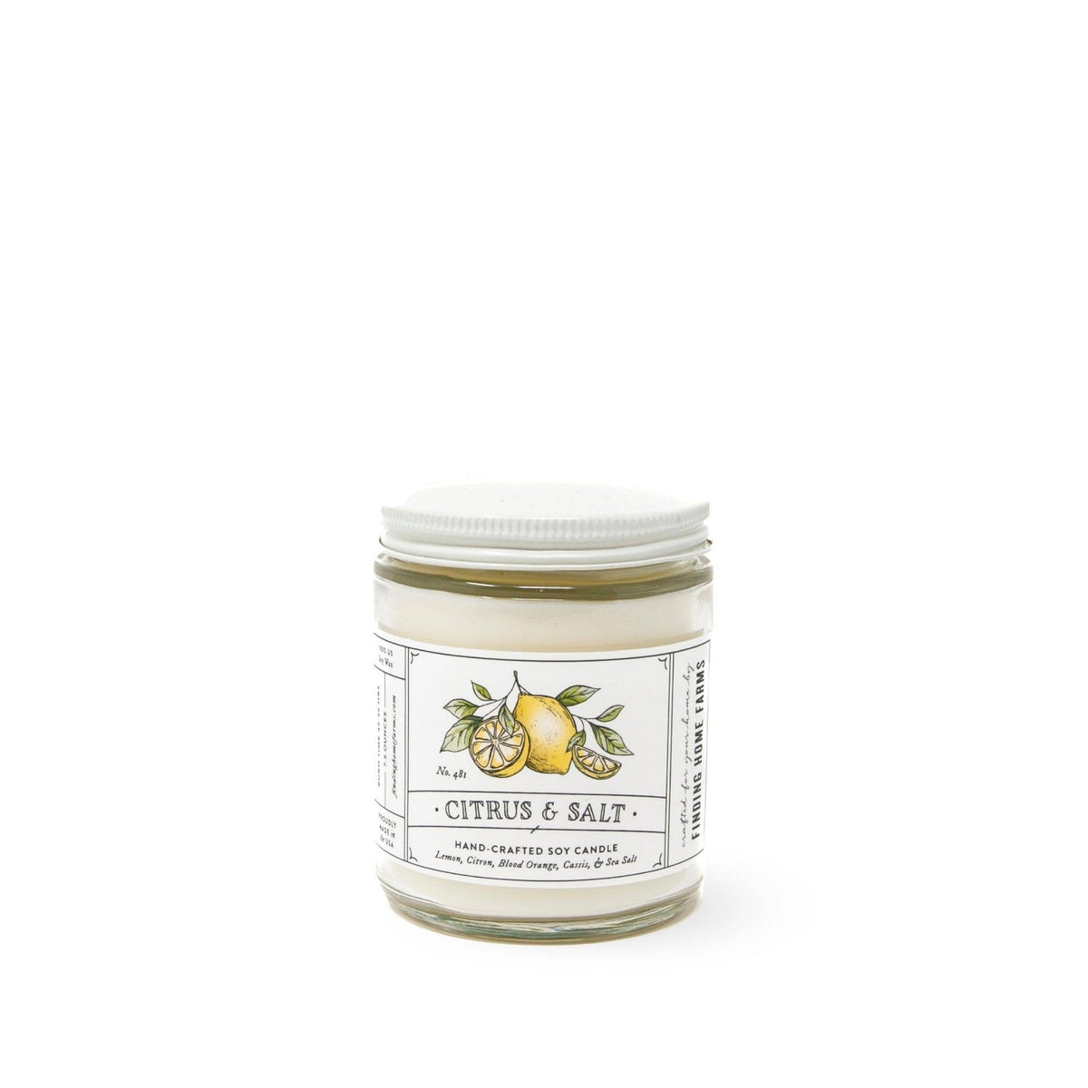 Soy Candle, Citrus & Salt, Fresh Scent