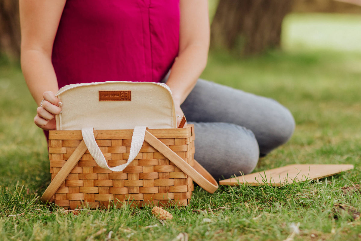 Poppy Personal Picnic Basket, (Beige)