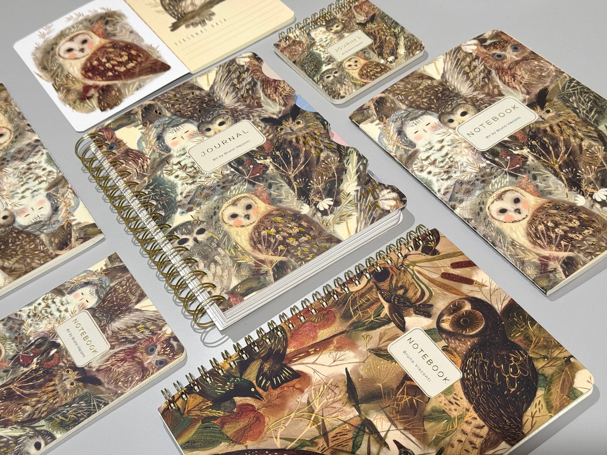 Pocket Art Journal - Owls