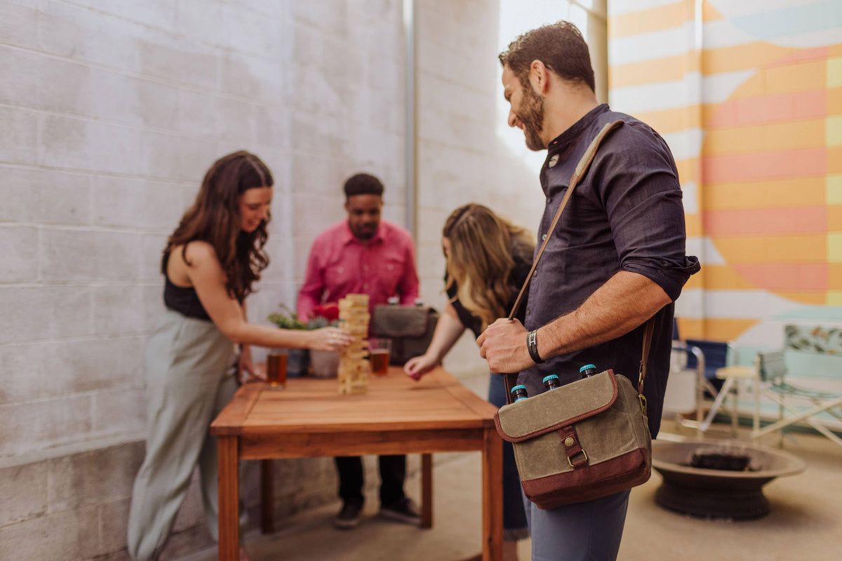 Craft Beer Caddy Cooler Tote with Opener