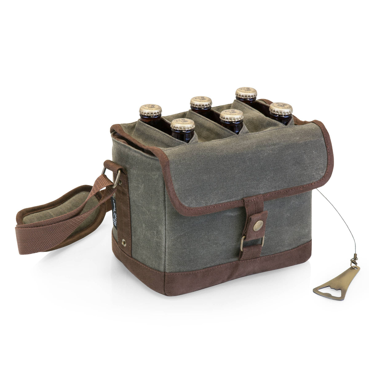 Craft Beer Caddy Cooler Tote with Opener