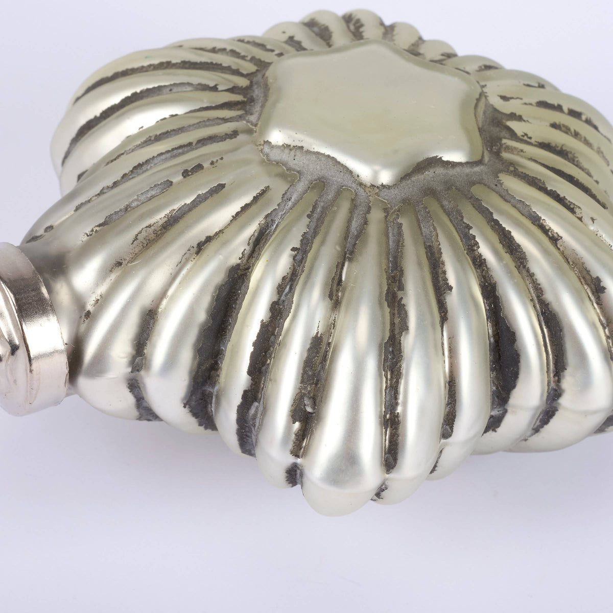 Silver Star Glass Ornament