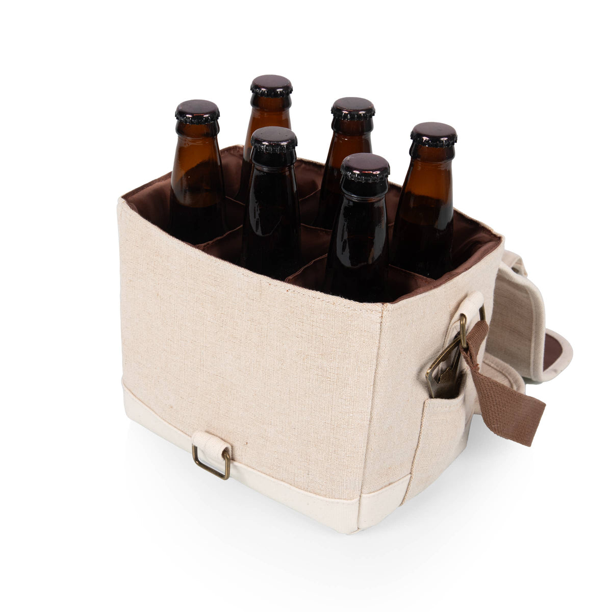 Craft Beer Caddy Cooler Tote with Opener
