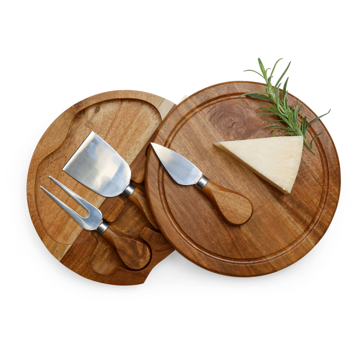 Acacia Brie Cheese Cutting Board & Tools