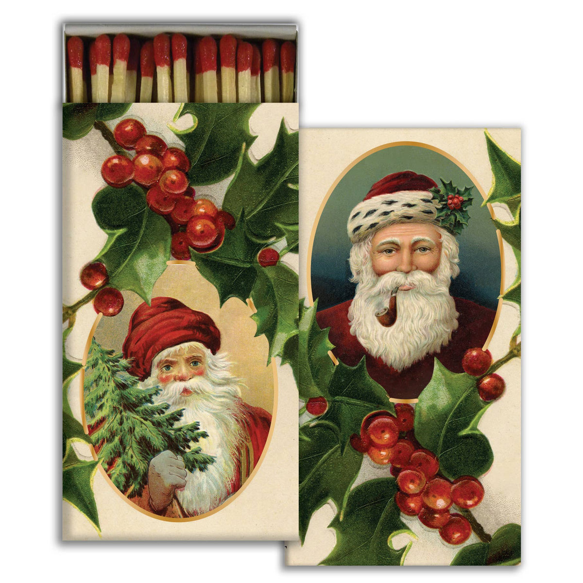 Match - Santa's And Holly