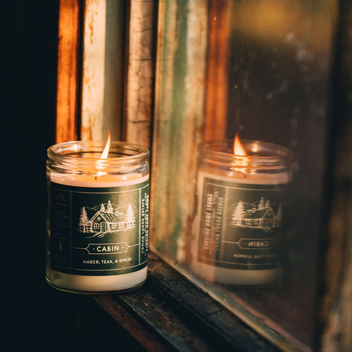Soy Candle, Cabin, Woody Scent