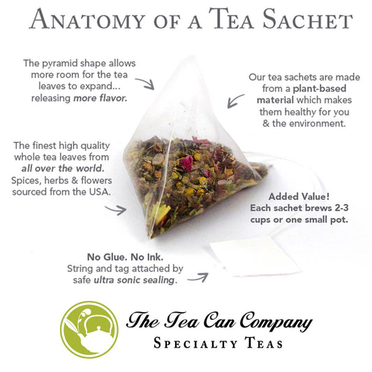 Fruit Fields Herbal Tea - 12 Tea Sachets - Tall Tin