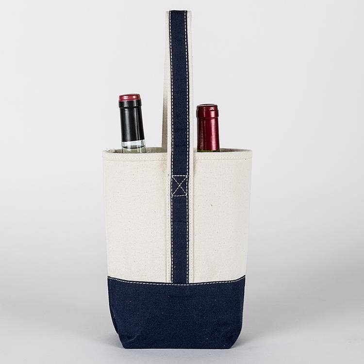 2- Bottle Canvas Wine Gift Host Bag