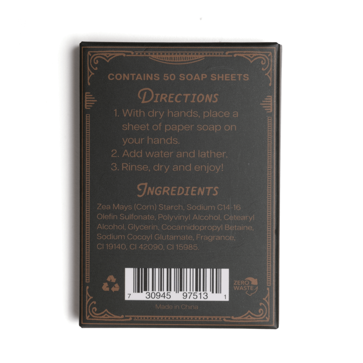 Paper Soap – Apple Cider Paper Soap, 50 sheets