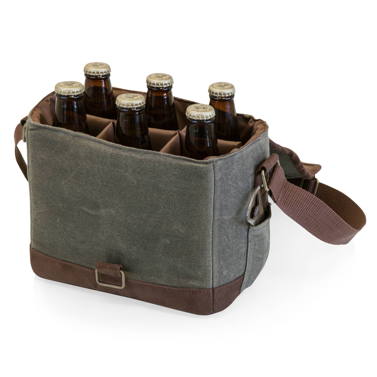 Craft Beer Caddy Cooler Tote with Opener