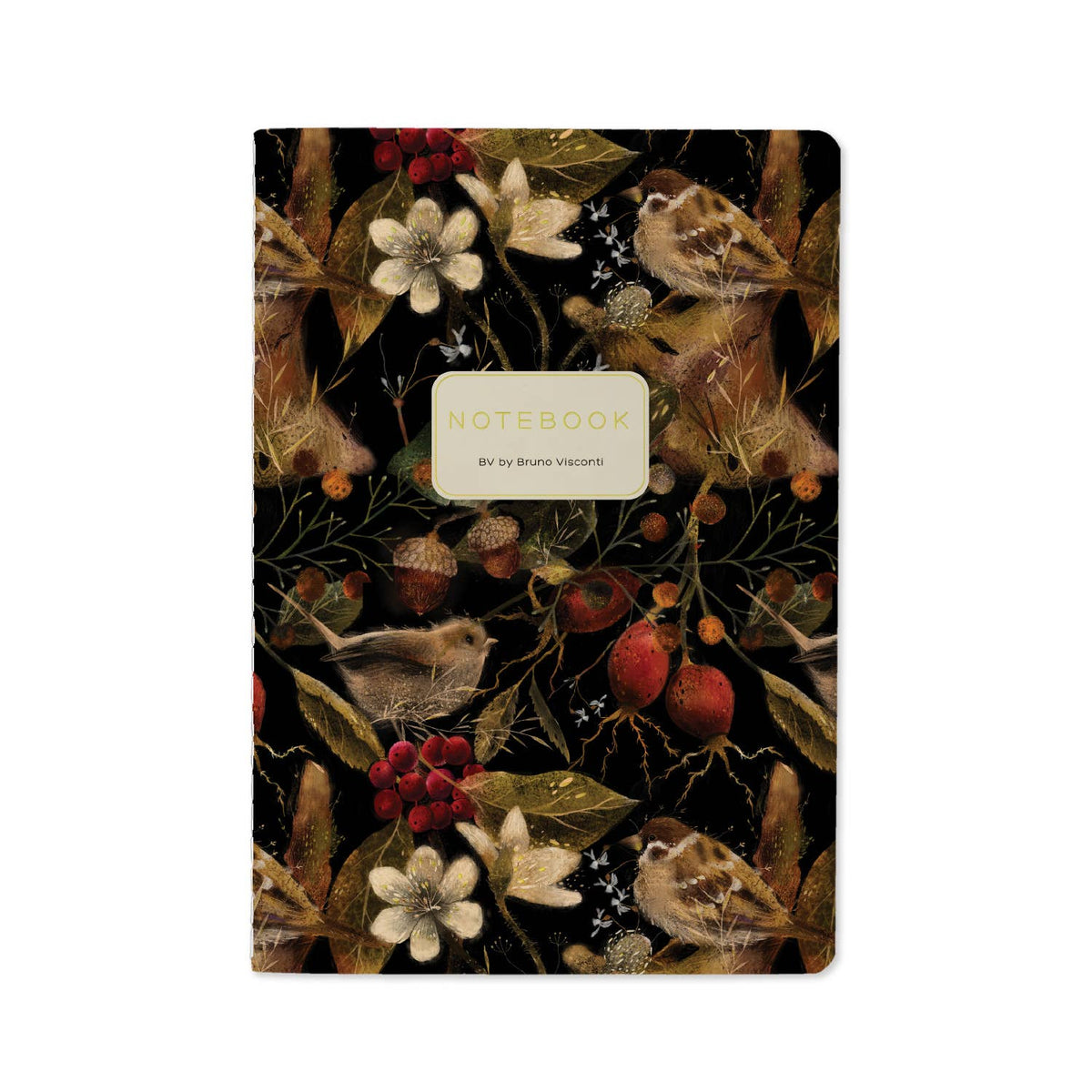 A5 Notebook - Forest Sparrows