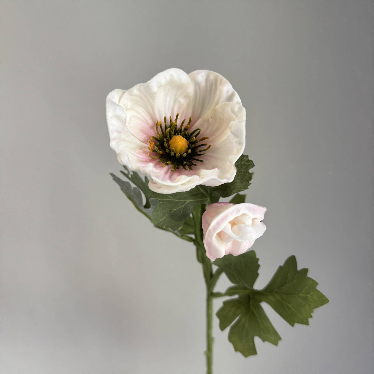 20''T PU Soft Touch Faux Anemone Flower, Sinlge Stem Anemone