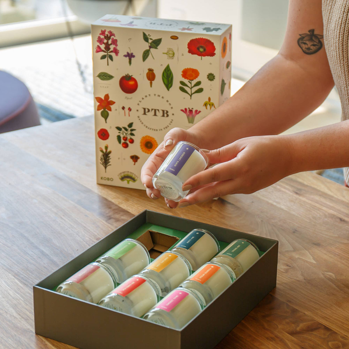 Plant the Box Votive Gift Set