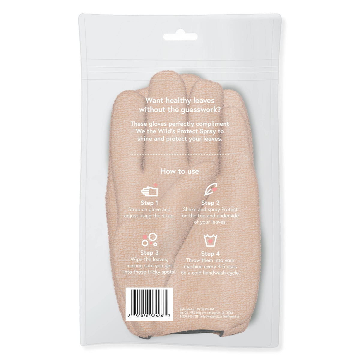 Microfiber Leaf Cleaning Gloves - Pink