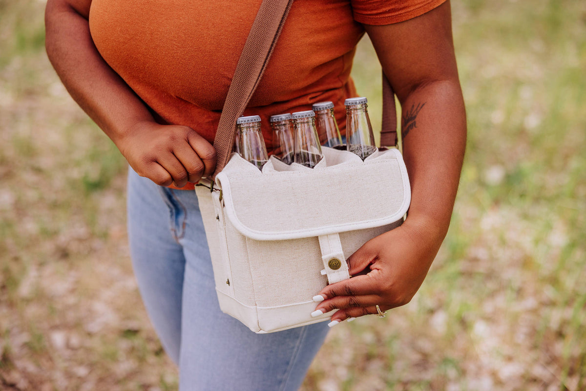 Craft Beer Caddy Cooler Tote with Opener