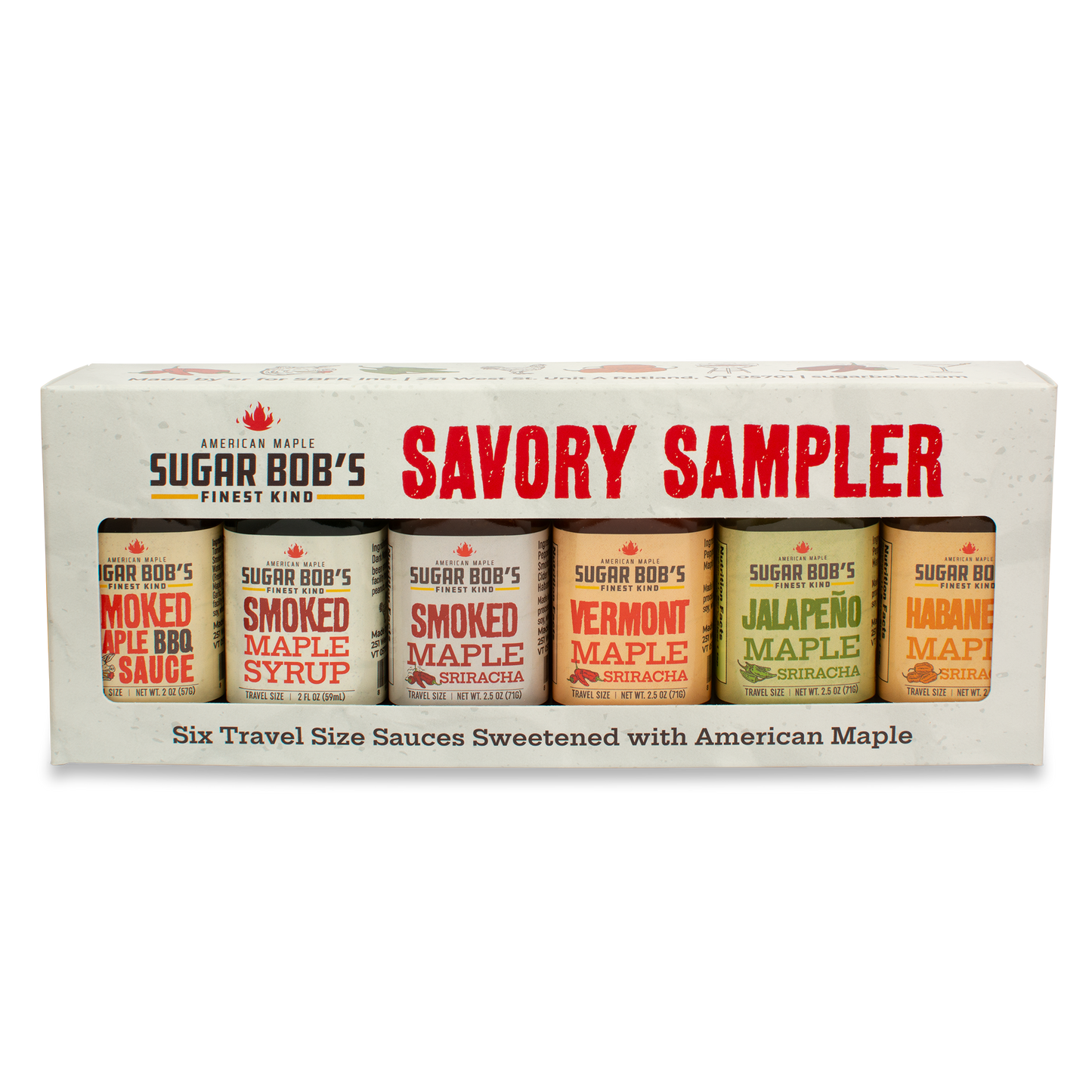 Sugar Bob's Savory Hot Sauce & BBQ Sampler