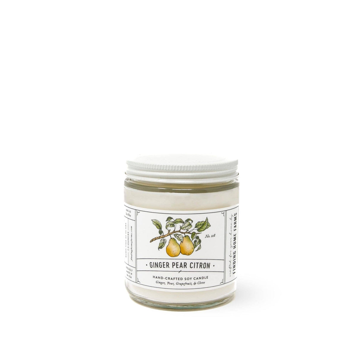 Soy Candle, Ginger Pear Citron
