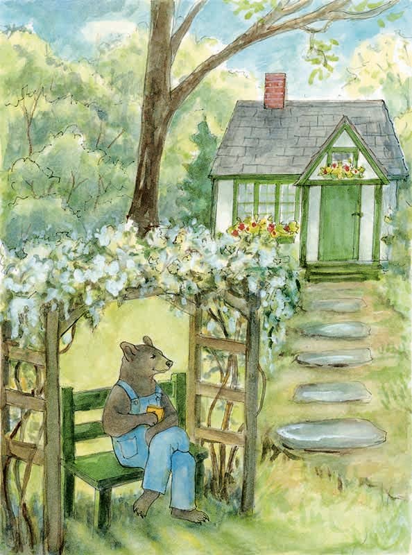 #800 Bernard's Morning Tea Notecard