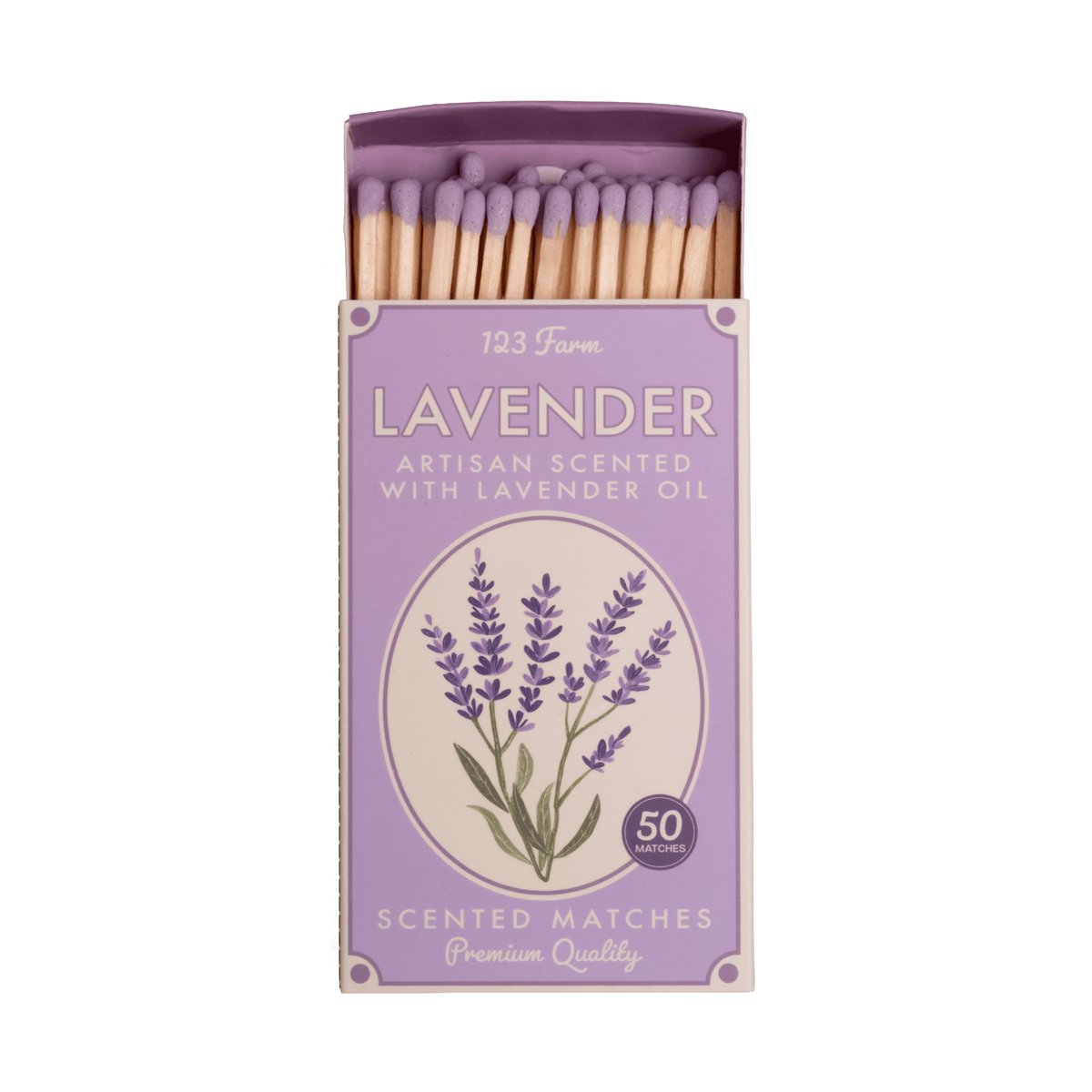 Lavender Scented Matches, Long (3.78")