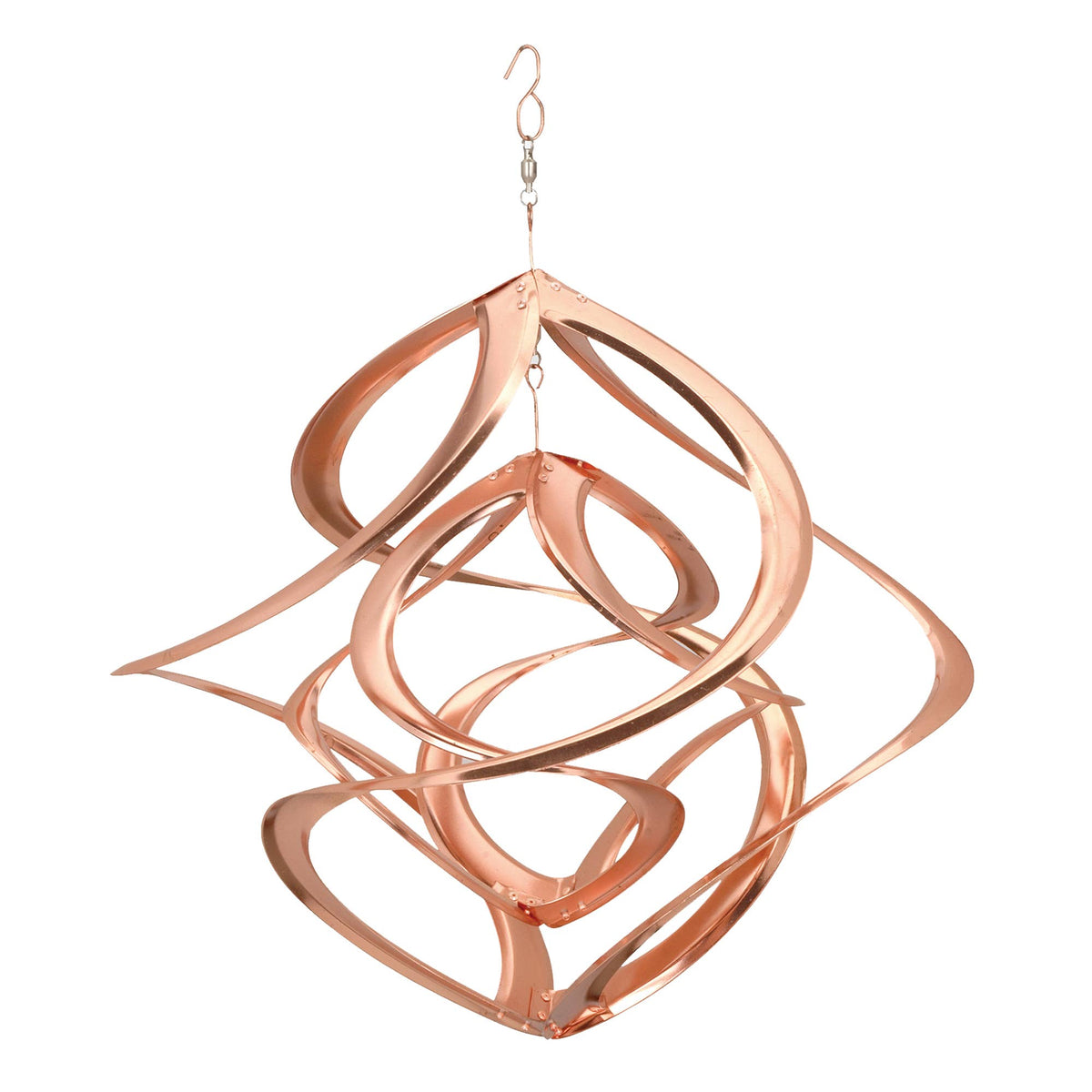 Copper Cosmix Double Helix Garden Spinner