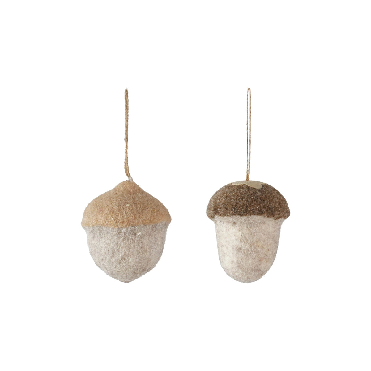 Felt Acorn Ornament, 2 Styles