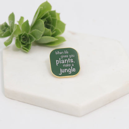 Jungle Plants Enamel Pin