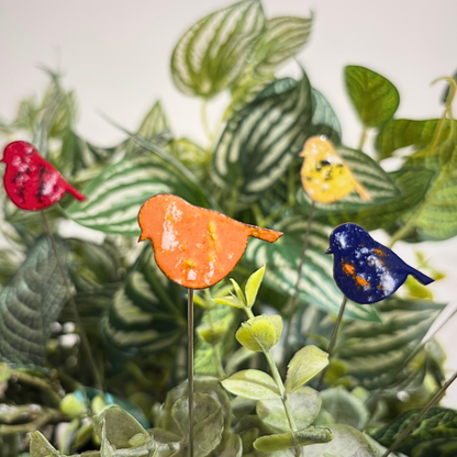 Small Copper Enamel Birds
