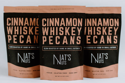 Cinnamon Whiskey Pecans | 12-Count Gourmet Roasted Nuts