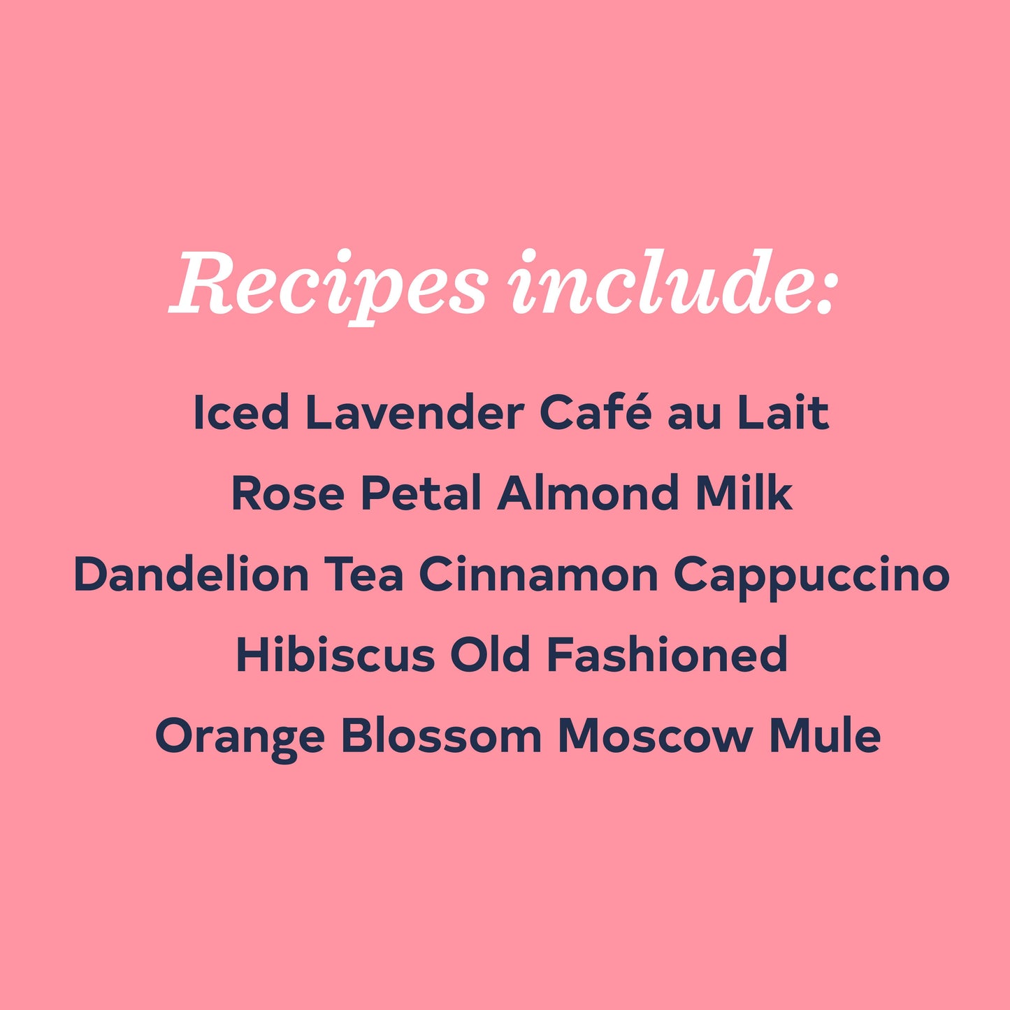 Floral Libations
