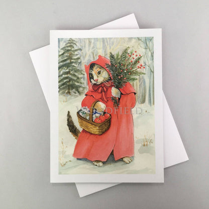 #758 - Red Cloak Notecard