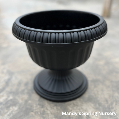 'Grecian' Urn Black Planter
