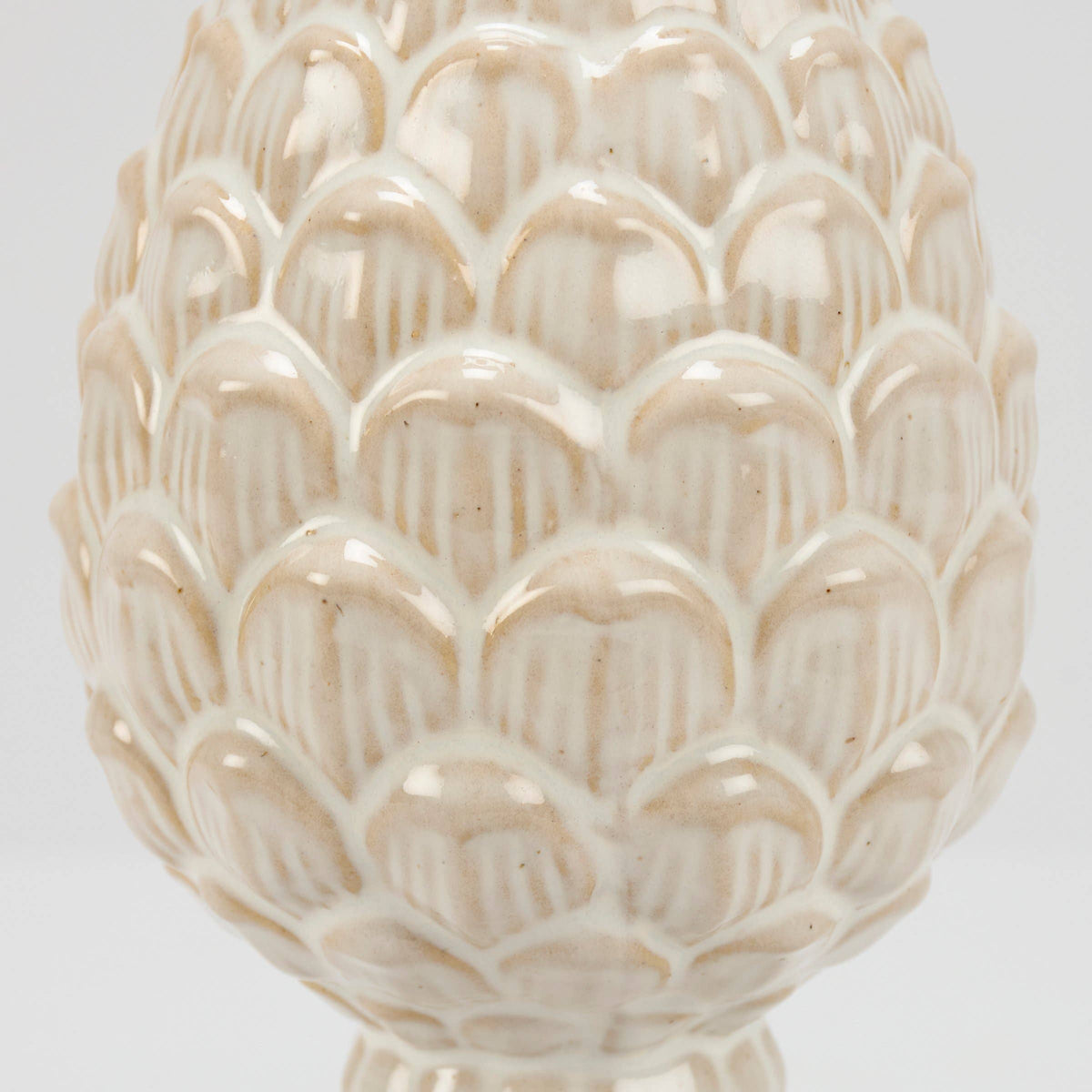 Pedestal Pinecone Figurine