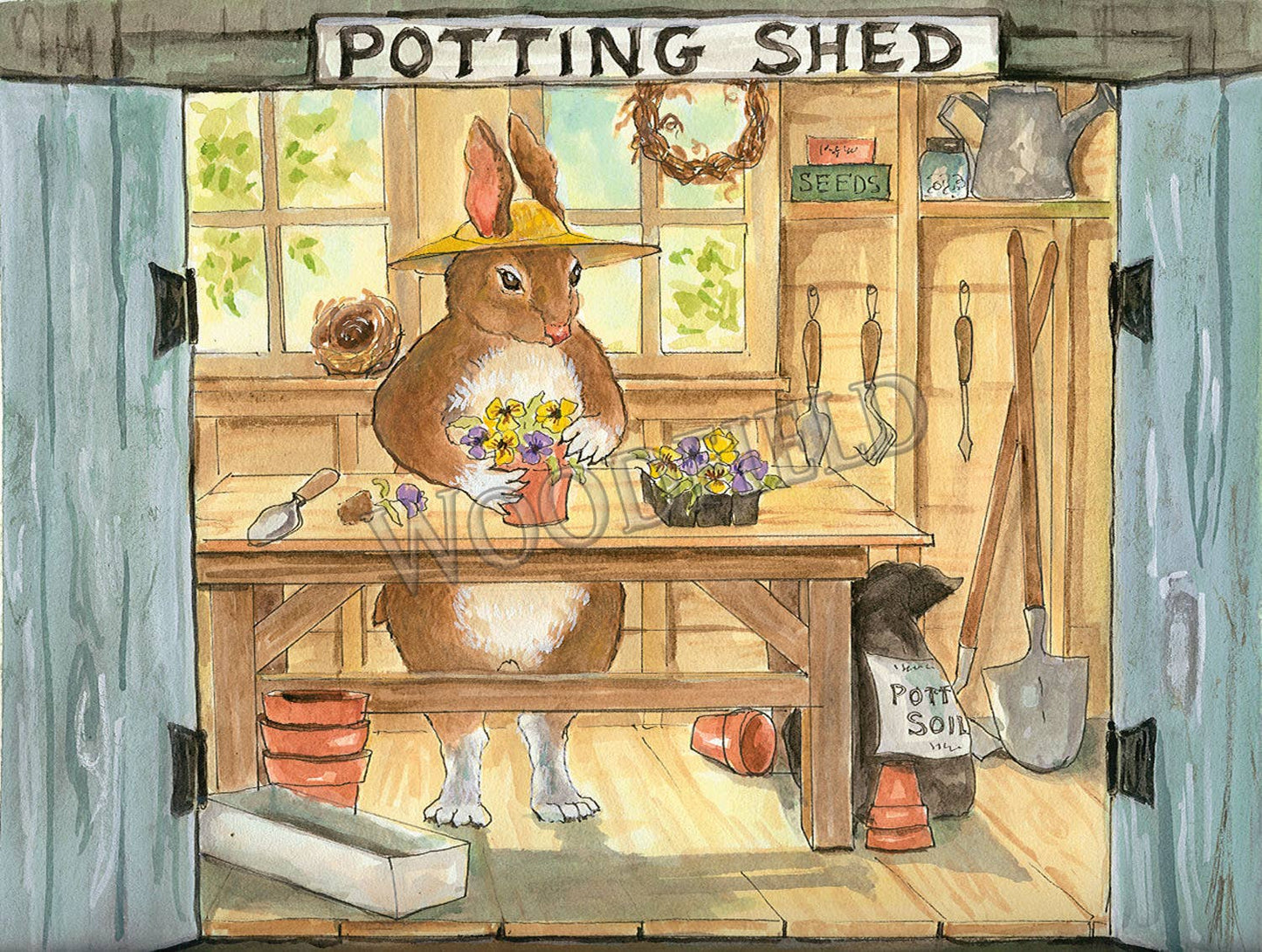#10 - Lou-Lou's Potting Shed Notecard
