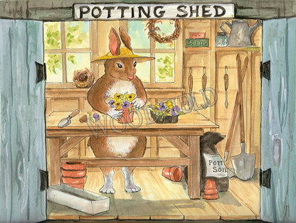#10 - Lou-Lou's Potting Shed Notecard