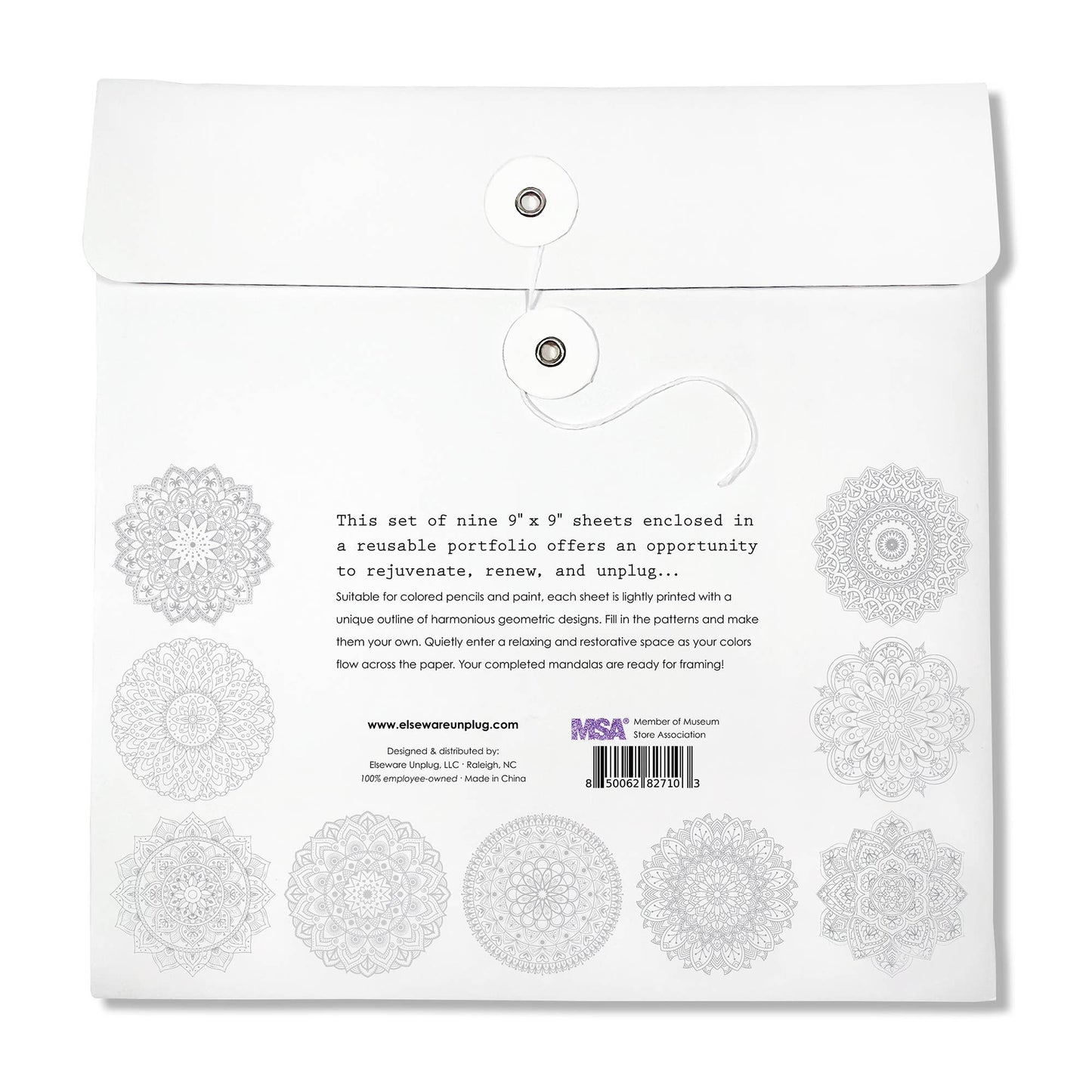 Mandala Coloring Sheets - Deluxe 110lb Paper, Artist Quality