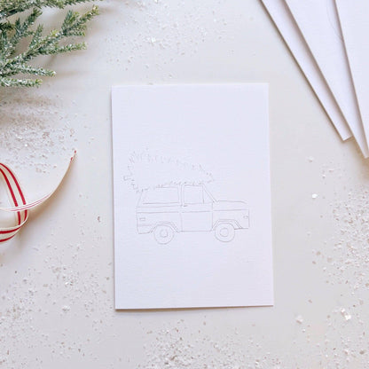Christmas cheer paintable watercolor notecard set