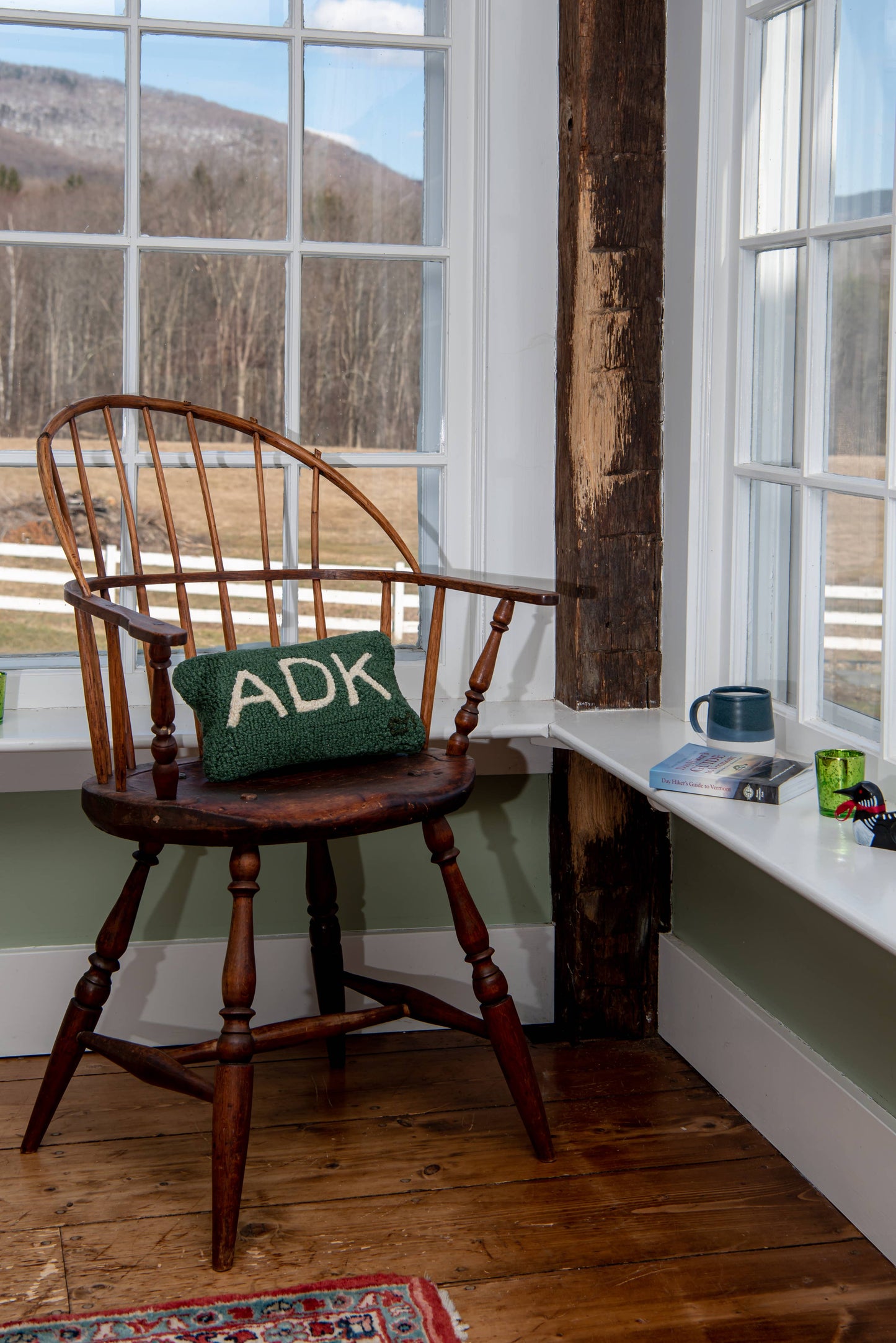 Adirondack Natural Wool Throw Pillow, Decorative