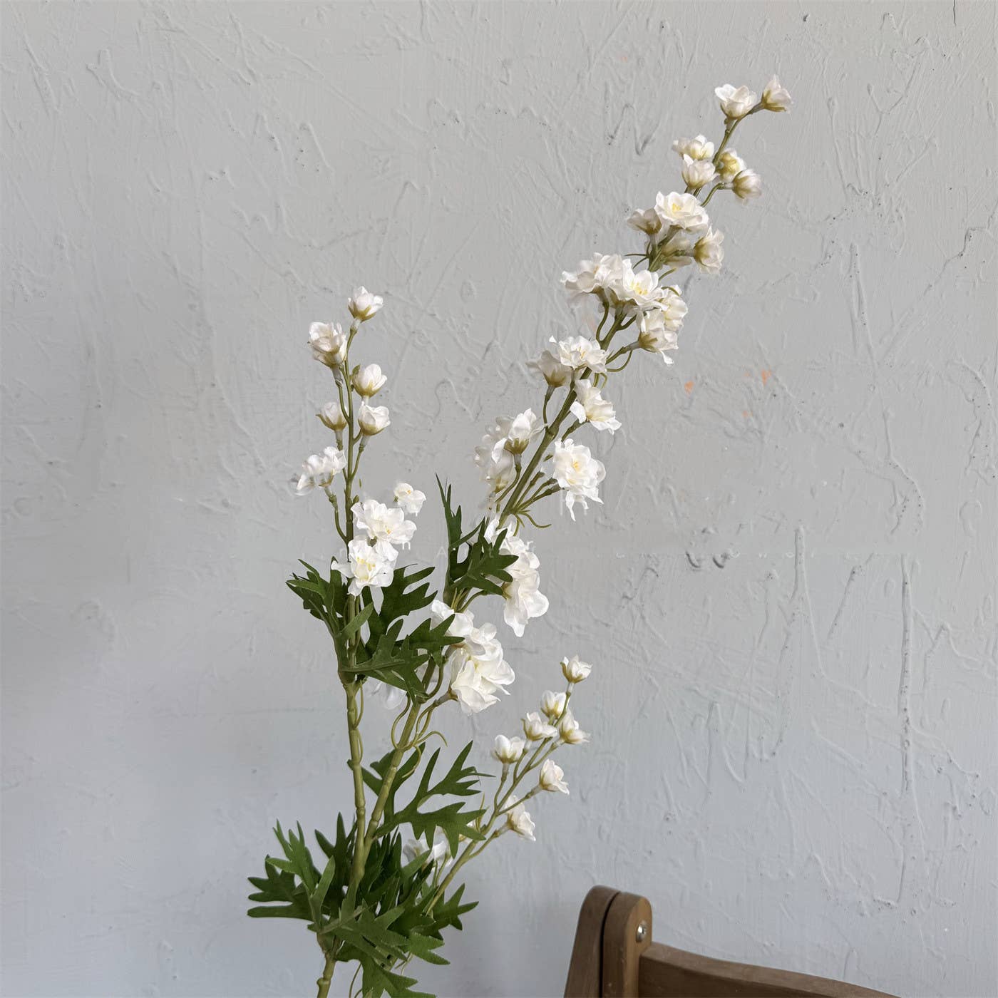 35''T Silk Faux Delphinium Flower Stem, Spring/Summer Flower