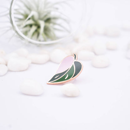 Pink Princess Philodendron Plant Enamel Pin