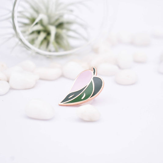 Pink Princess Philodendron Plant Enamel Pin