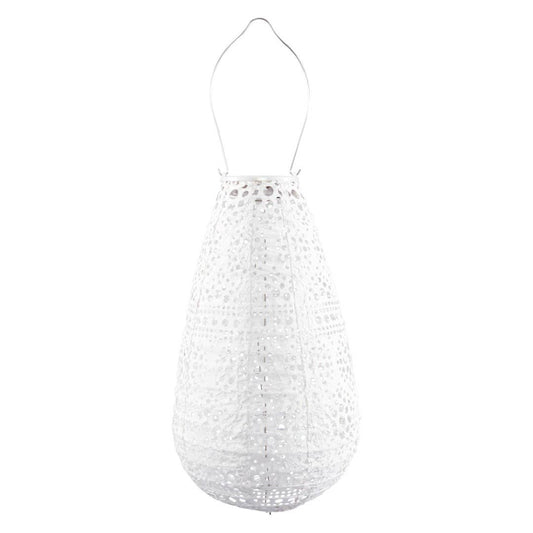 Stella BlossomTeardrop Solar Lantern - Pearl