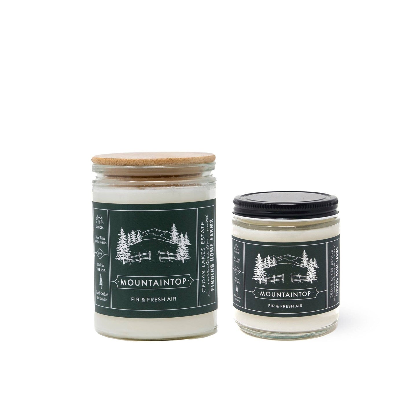 Soy Candle: Mountaintop - Woody & Fresh