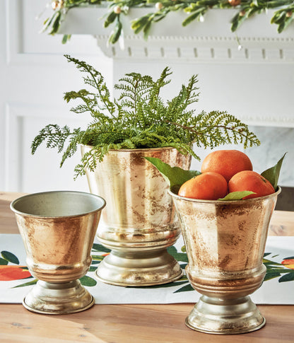 Christmas Wilmette Footed Planter