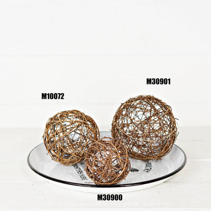Grapevine Twig Ball-Brown 6"